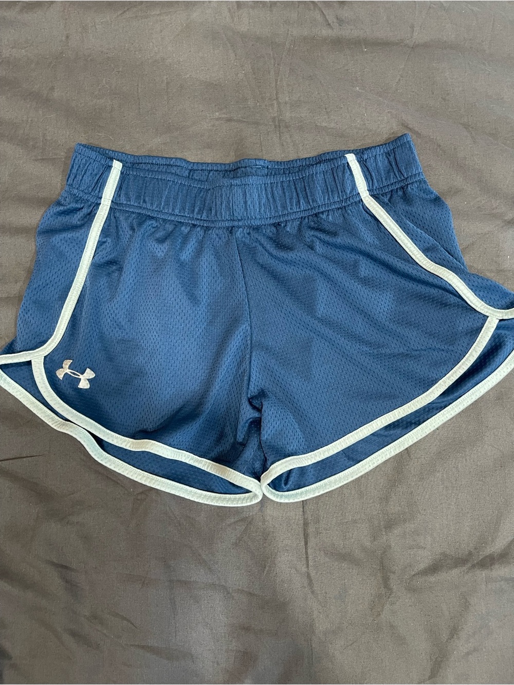 Under Armour Women's Blue Mesh Athletic Shorts, XS